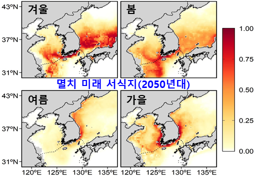 기후변화에 따른 수산자원 변화 및 양식생물 생산적기 예측