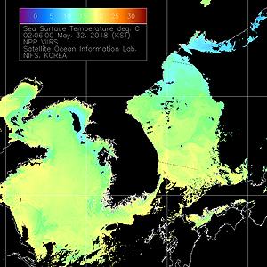 NPP SKIN Sea Surface Temperature 이미지